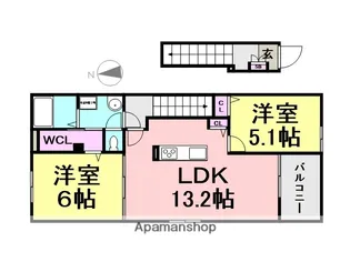 SOUZA田能【2階】の間取り