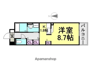 グランデ尼崎【802号室】の間取り