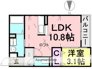 ロータス【2階】の間取り