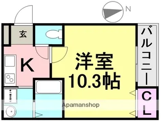 フジパレス立花駅東1番館【102号室】の間取り
