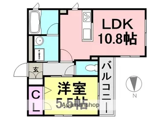 アトラクシア立花【302号室】の間取り