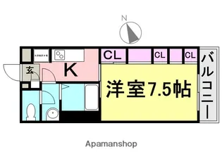リブリ・リヴェール南七松町【3階】の間取り
