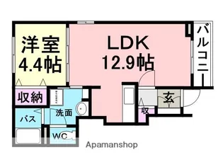 アルカンシェル武庫之荘西【101号室】の間取り