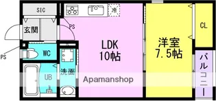 モダニズムイースト【3階】の間取り