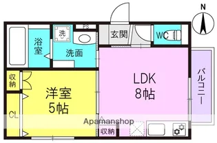 アスピラシオンJR尼崎フロント【1階】の間取り