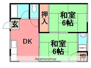 武庫川アパート【103号室】の間取り