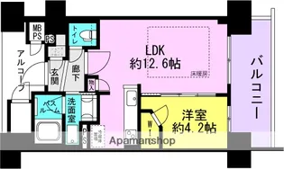 ワコーレ塚口駅前ファーストエンブレム【13階】の間取り