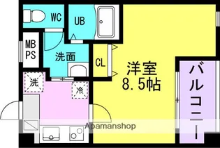 ヴェルステック武庫之荘【1階】の間取り