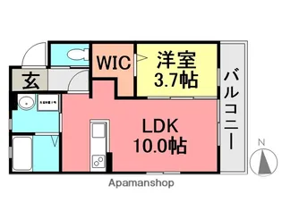 エフ・メゾン武庫川2【104号室】の間取り