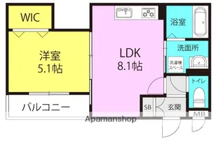 クリエオーレ神田中通2【301号室】の間取り