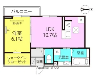 D−ROOM塚口町【3階】の間取り