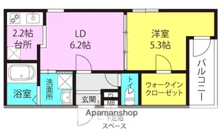フジパレス阪急園田駅東Ⅲ番館【2階】の間取り