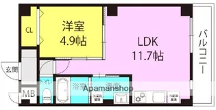 ダイワール立花【408号室】の間取り