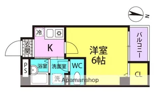 シロハイヌ尼崎2【8階】の間取り