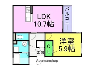 ル・プランタン【1階】の間取り