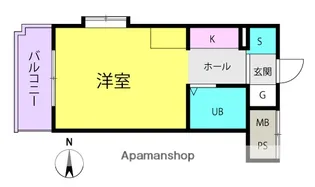ジョイフル塚口本町【401号室】の間取り