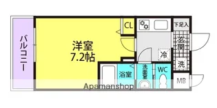 AILE南武庫之荘west【4階】の間取り