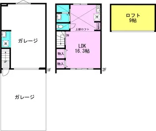 GARAGEHUB尼崎(ガレージハブ尼崎)【1階】の間取り