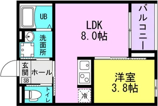 兵庫県尼崎市大庄西町1丁目【アパート】の間取り
