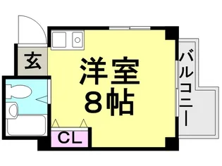 メゾンSAKURA(神田北通)【1階】の間取り