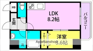 兵庫県尼崎市西本町8丁目【マンション】の間取り