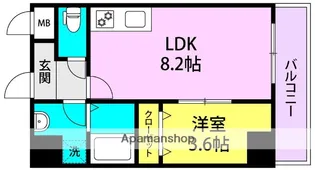 兵庫県尼崎市西本町8丁目【マンション】の間取り