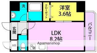 兵庫県尼崎市西本町8丁目【マンション】の間取り
