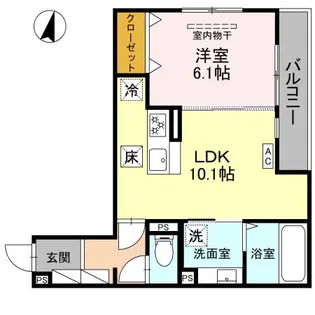 兵庫県尼崎市武庫町4丁目【アパート】の間取り