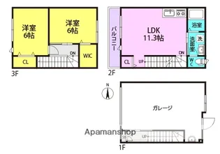 LALUCEOSAKAOVEST(ラルーチェ大阪オーヴェスト)【1階】の間取り