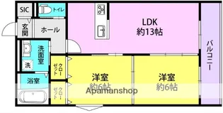 (仮称)尼崎市稲葉荘1丁目新築アパート【2階】の間取り