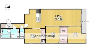 エステート南塚口【202号室】の間取り