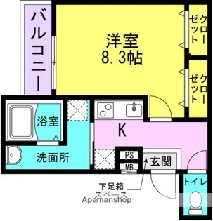 兵庫県尼崎市東難波町5丁目【アパート】の間取り