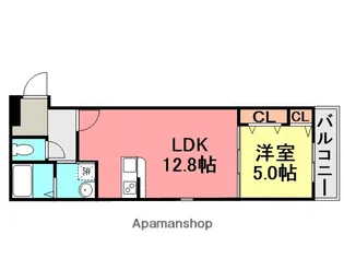 フジパレスJR尼崎【1階】の間取り