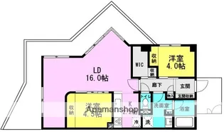 ジークレフ西宮武庫川館 マロニエ館【5階】の間取り