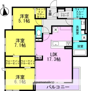 プチ ドルチェ【1階】の間取り