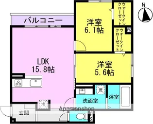 プチ ドルチェ【2階】の間取り