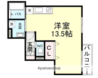 バロンガーデン武庫之荘【305号室】の間取り