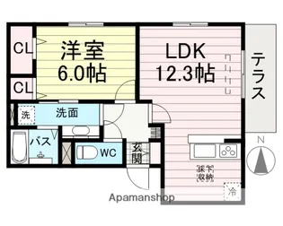 フローリッシュ【1階】の間取り