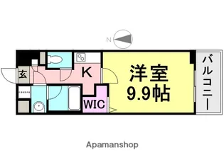 アジュール水堂【105号室】の間取り