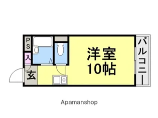 エメラルド大物【201号室】の間取り