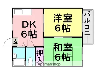 サンク【201号室】の間取り