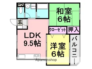 水上マンション【303号室】の間取り