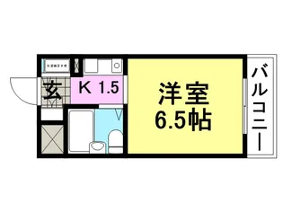 ジョイフル南塚口2号館【4階】の間取り