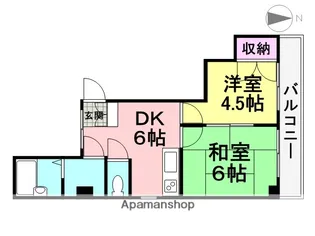 下坂部ベース02【401号室】の間取り