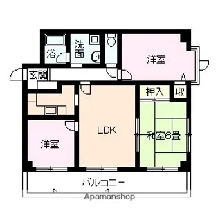 コスモ南武庫之荘【503号室】の間取り