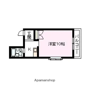 プチグレイス7番館【203号室】の間取り