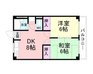 市隆ハイツ塚口【3階】の間取り