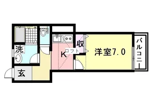 リヴィエーレ・アン【201号室】の間取り