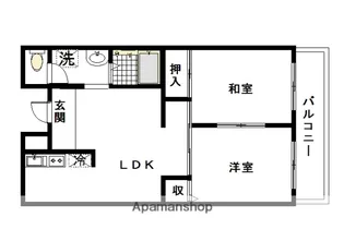 ファミーユ池田【203号室】の間取り