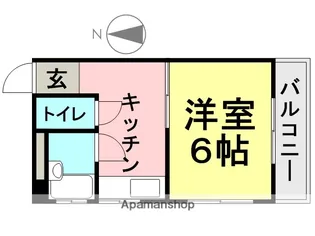 東豊ハイツ南七松【307号室】の間取り